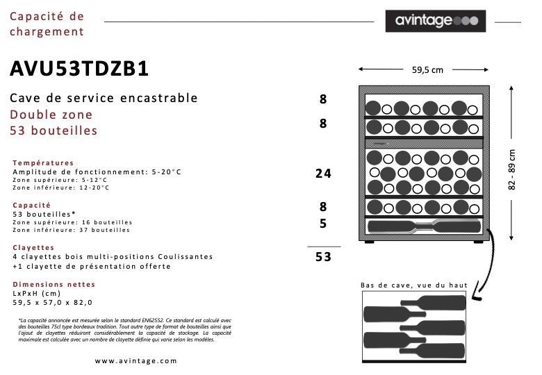 Avintage AVU53TDZBF Wine cabinet